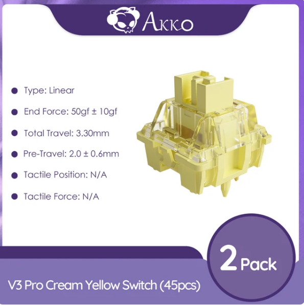 Akko V3 Cream Yellow Pro Switch (90pcs)