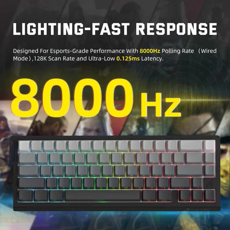 X68 PRO HE 3 Mode Keyboard – Moonlight