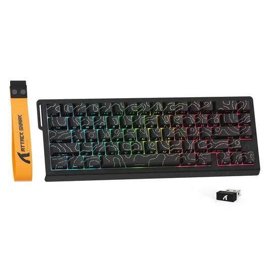 X68 PRO HE 3 Mode Keyboard – Contour Black
