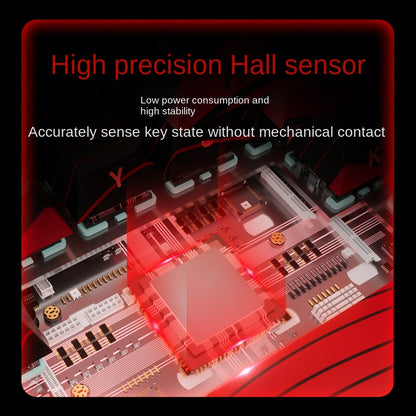 MAD68 Pro Wired Keyboard – White-Contour Red