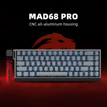 MAD68 Pro Wired Keyboard – Black-Contour Blue